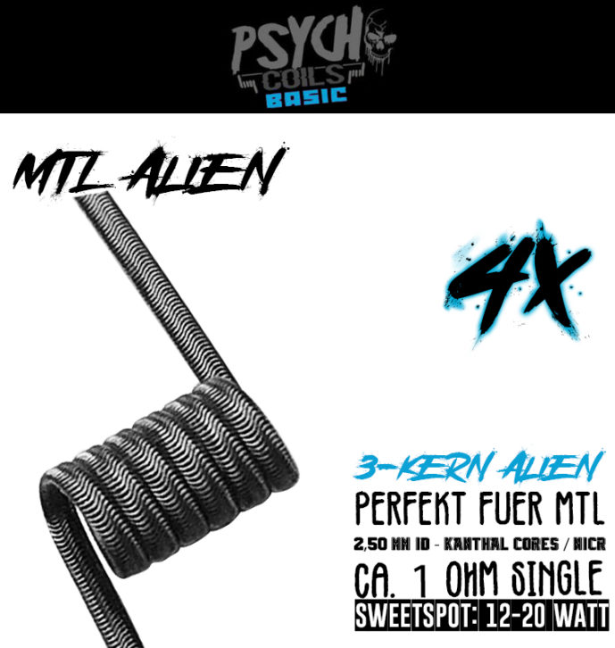 4x MTL Alien 1 Ohm