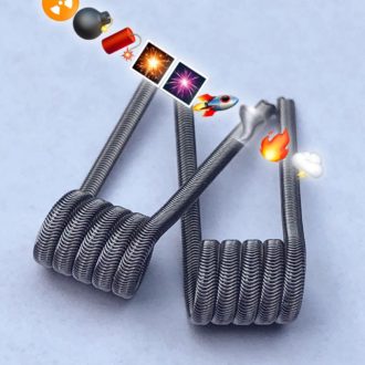 Handmade Mech Coils Ni80 / Ni90 0,09 Ohm dual
