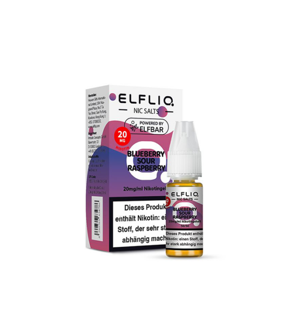 Elfliq by Elfbar Blueberry Sour Raspberry 20 mg Nikotinsalz Nicsalt Liquid
